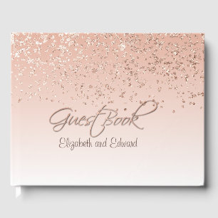 Rose Gold Wedding Guest Book