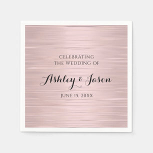 Rose Gold Wedding Paper] Napkin