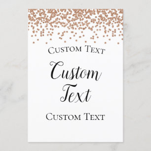 Rose Gold Welcome Sign 5x7" Invitation