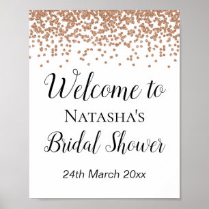 Rose Gold Welcome Sign - Bridal Baby Shower Sign