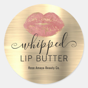 Rose Gold Whipped Lip Butter Product Label