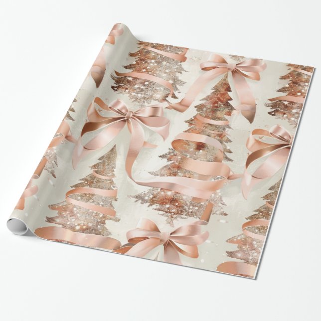 Rose Gold Wrapping Paper (Unrolled)