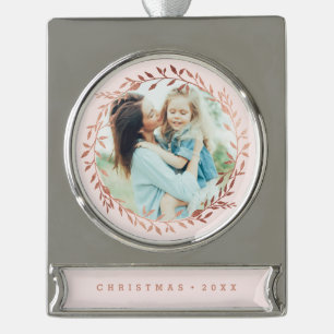 Rose Gold Wreath Ornament