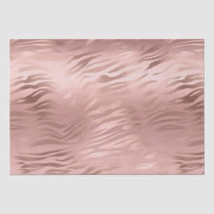 Rose Gold Zebra Print Tissue Paper