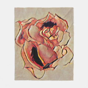 Rose Golden Fleece Blanket