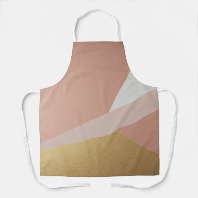 Rose Golden Hour Geometry Apron (Front)