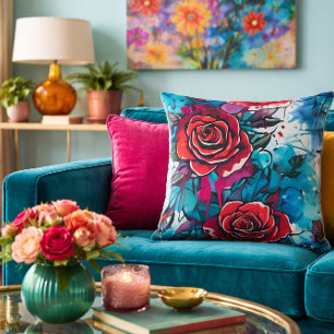 Rose Graffiti Cushion