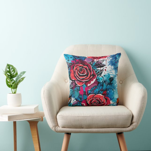 Rose Graffiti Cushion (Chair)