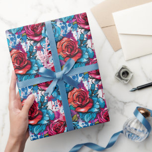 Rose Graffiti Urban Streetwear  Wrapping Paper
