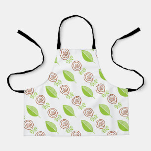 rose green apron