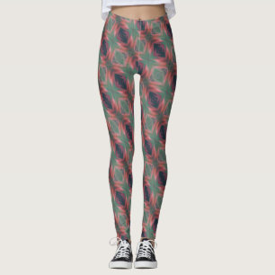 Rose Green Eye of God art by EelKat Wendy C Allen Leggings