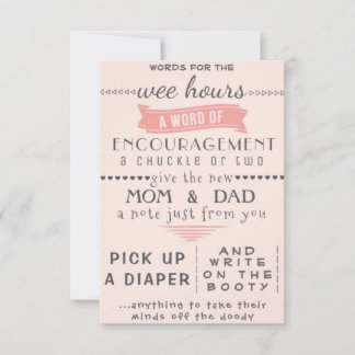 Rose & Grey Activity Card