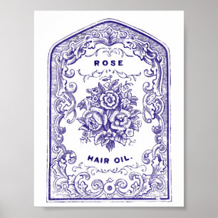Rose Hair Oil Poster
