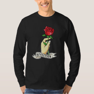 Rose Hand Affection Novelty T-Shirt