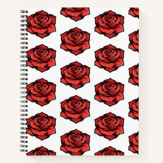 rose hardback notebook with graph paper