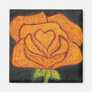 "Rose Heart #2"  Floral Magnet