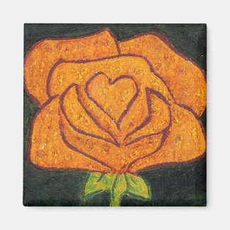 "Rose Heart #2"  Floral Magnet