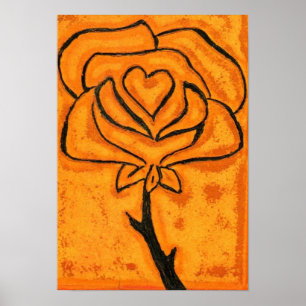 Rose Heart Art Print