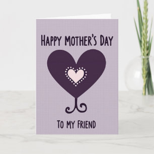 Rose Heart Friends Day Card