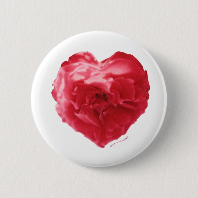 Rose Heart Red Pin (Front)