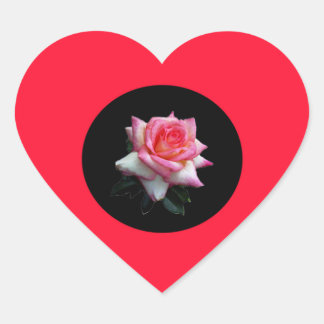 Rose Heart Stickers