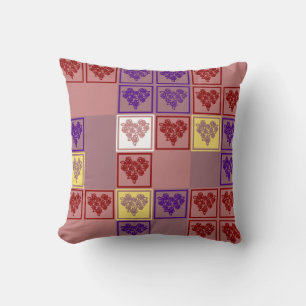 Rose heart - Valentine Heart Puzzle Pillow