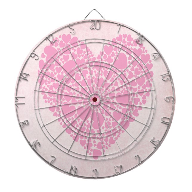 Rose Hearts Dartboard (Front)