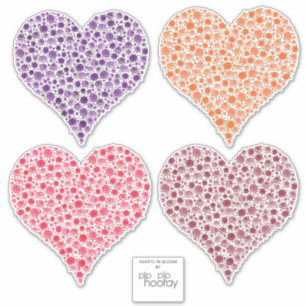 Rose Hearts in Full Bloom Vinyl Car Waterproof