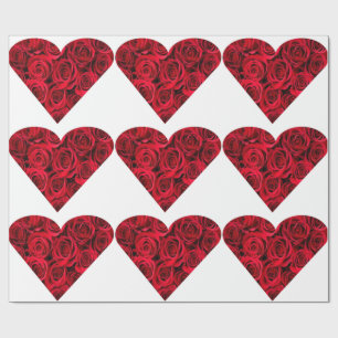 Rose Hearts Wrapping Paper