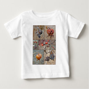 Rose Hip Collage Baby T-Shirt