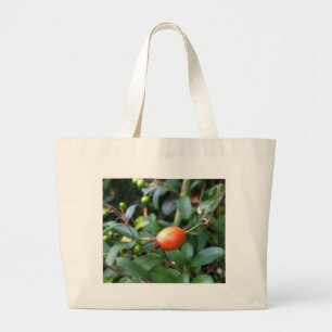 Rose hip ripen large tote bag
