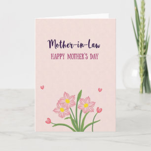 Rose Hued Mothers Day Wish Card