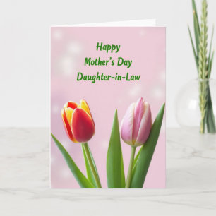 Rose Hued Mothers Day Wishes Card