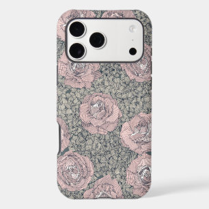 rose hydrangea floral pale pink indigo grey