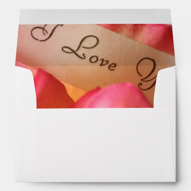 Rose I love you Envelope (Back (Bottom))