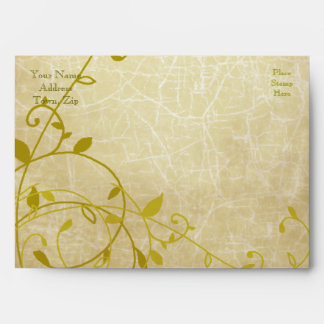 Rose II Sweet Vines Crackled Envelope