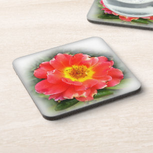 Rose in autumn coaster