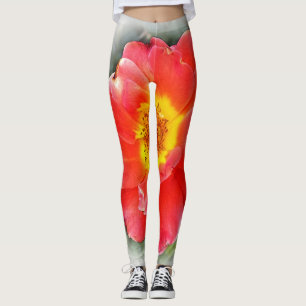 Rose in autumn leggings