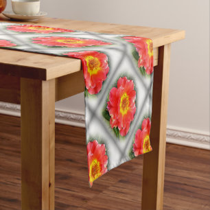 Rose in autumn short table runner