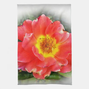 Rose in autumn tea towel