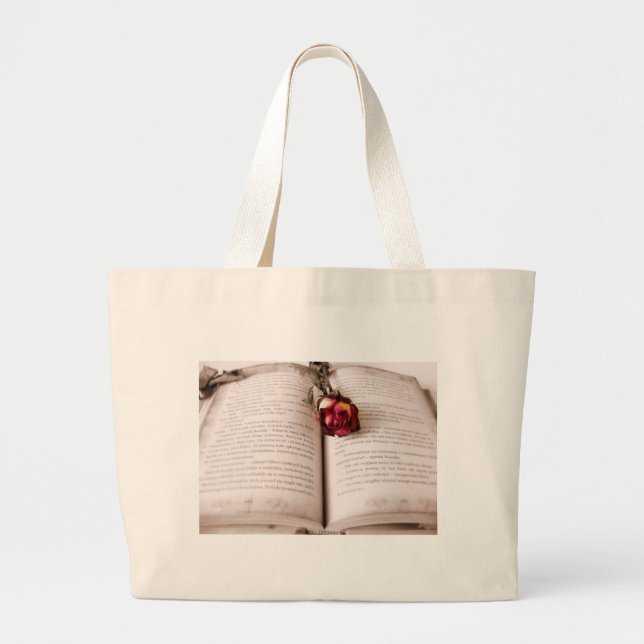 Rose in the bible large tote bag (Front)