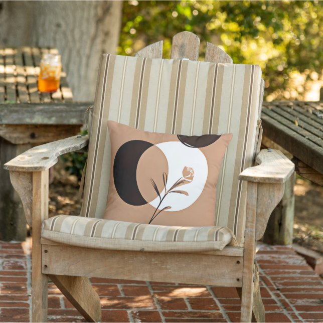 Rose in the sun minimalist art cushion (Chair)