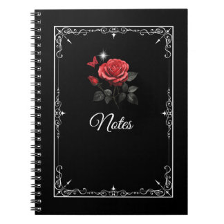 Rose, Ink & Time Black Notebook