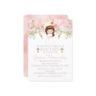 Rose Invitation for Girl Christening Invitation