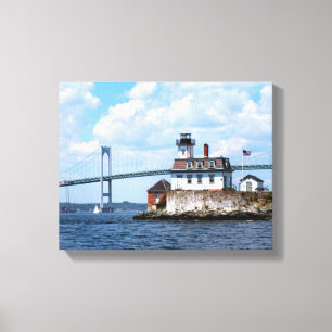 Rose Island Lighthouse, Rhode Island Canvas Print