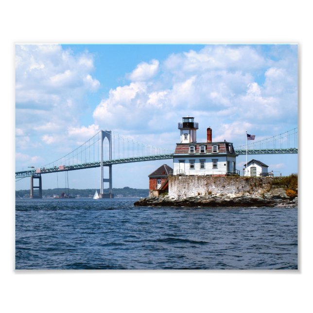 Rose Island Lighthouse, Rhode Island Photo Print (Front)