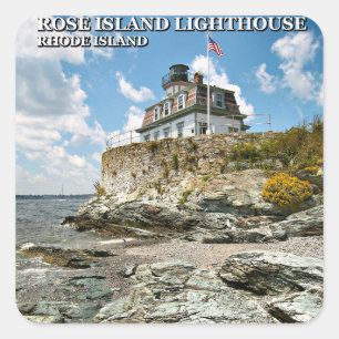 Rose Island Lighthouse, Rhode Island Stickers