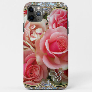 Rose Juxtapose Monogram iPhone 11 Pro Max Case
