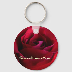 Rose Key Chains Custom Red Rose Gifts