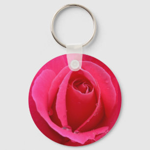 Rose Key Chains Romantic Red Flower Gifts